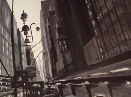 “City 2” acrilico su tela 100x80