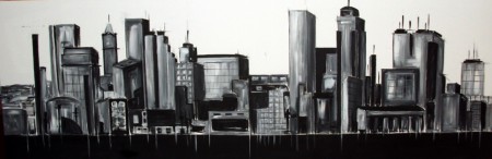 “Skyline” acrilico su tela 120x80